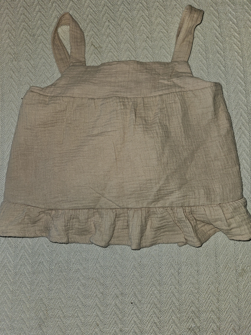 BearPaw Girls Light Pink Ruffle Tank Top